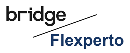 Logo der Software bridge und der Software Flexperto