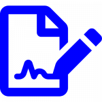Digitale Unterschrift Icon